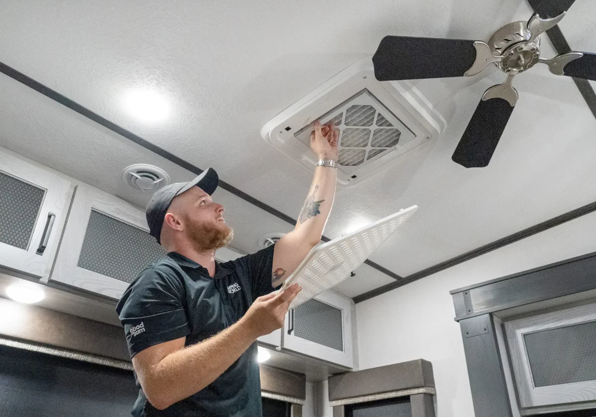 RV AC inspection at a North Miami location
