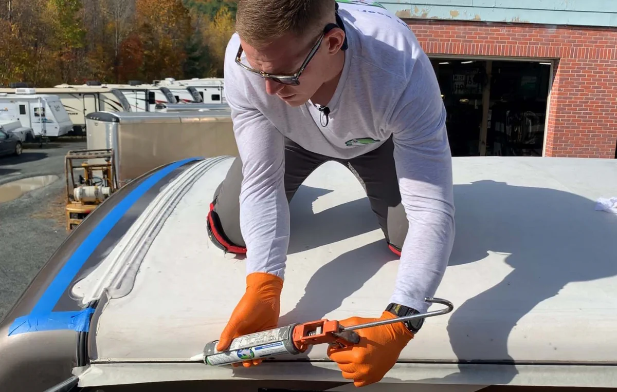 RV EPDM roof repair in Kendall, Miami-Dade County