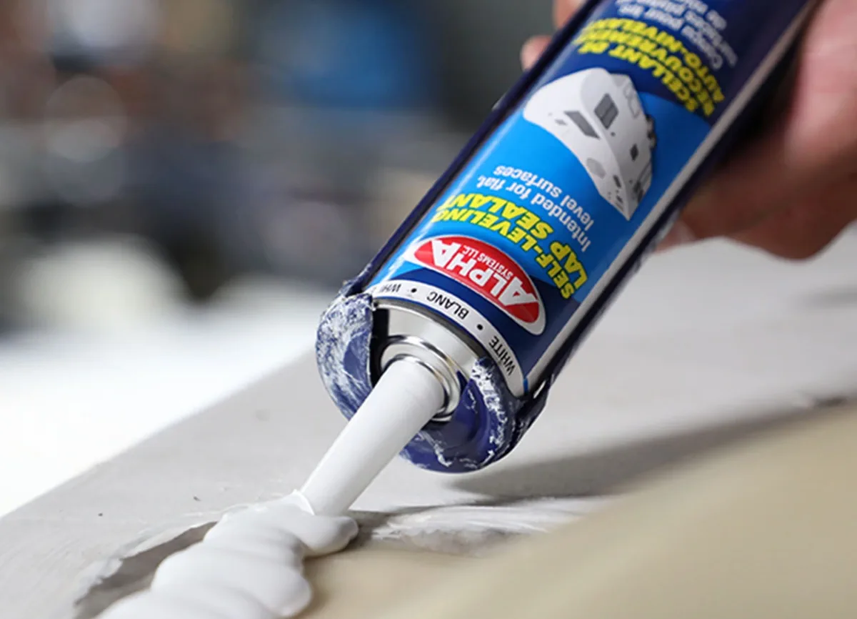 RV roof repair at a Miami Beach staging area